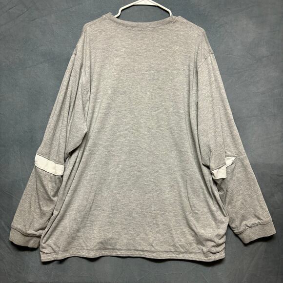 Nike Athletics Long Sleeve Shirt 3X Mesh Lined Double Layer Center Block Letters - Picture 10 of 10